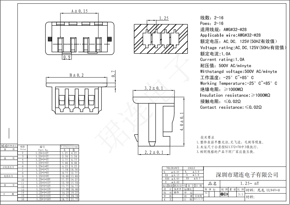 間距1.25-MX 間距1.25-MX